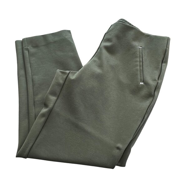 Chico's Pants Size 1 P Petite 8P Medium Olive Green Juliet Slimming Dress Pants - Picture 4 of 12
